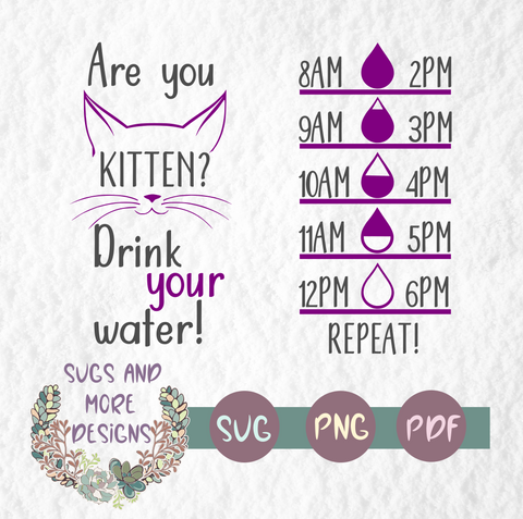 water tracker svg, water bottle svg, water bottle tracker, drink your water