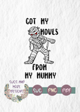 Got my moves from my Mummy svg,mummy clipart,Halloween file,Floss svg,cricut cameo silhouette svg file,svg cutting file,halloween svg