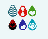 Earring template cricut silhouette cutting file,Earring svg file, Earring cut file,Teardrop earring file, jewelry laser cut template,DIY
