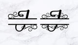 Split monogram svg,Letter I split monogram dxf cutting file for cameo cricut silhouette,wedding cutting file,wedding svg,