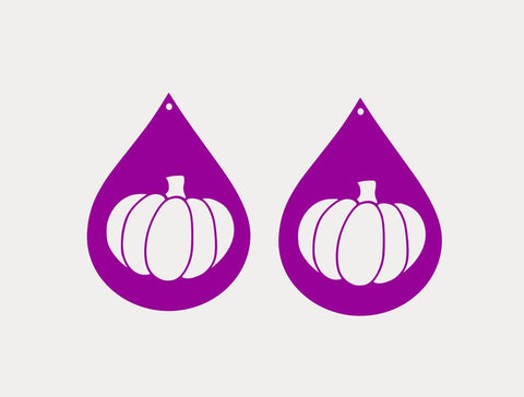Pumpkin teardrop earring svg file,Fall svg,Leather earring template,Leather earring svg,Cricut silhouette cameo svg dxf file,DIY Earrings,