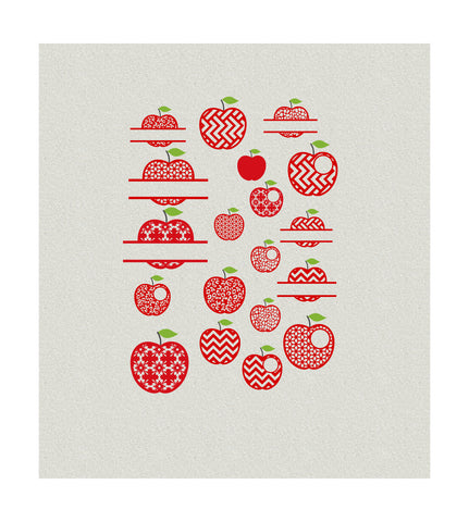 Teacher svg dxf file,apple cutting file,apple svg file,apple monogram file,teacher appreciation gift,teacher gift,cricut silhouette cut file