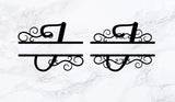 Split monogram svg,Letter I split monogram dxf cutting file for cameo cricut silhouette,wedding cutting file,wedding svg,