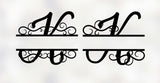 Split monogram svg,Letter K split monogram dxf cutting file for cameo cricut silhouette,wedding cutting file,wedding svg,