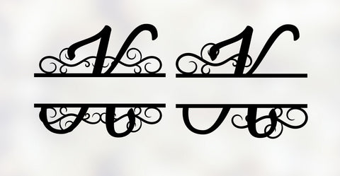 Split monogram svg,Letter K split monogram dxf cutting file for cameo cricut silhouette,wedding cutting file,wedding svg,