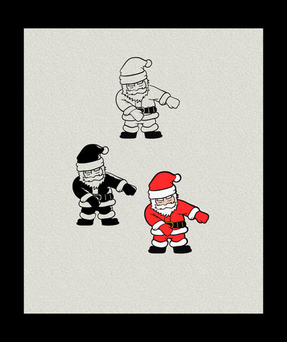 Flossing Santa svg,Santa svg,Floss dance,Funny christmas svg,Christmas svg,Christmas clipart,Cricut silhouette svg cutting file,St Nick