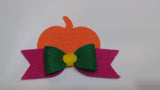 Pumpkin Hair Bow template,Bow svg,fall Faux leather bow template, Baby shower gift, Laser cut template,Bow cutting template, svg for cricut