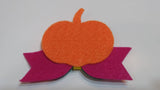 Pumpkin Hair Bow template,Bow svg,fall Faux leather bow template, Baby shower gift, Laser cut template,Bow cutting template, svg for cricut