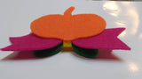 Pumpkin Hair Bow template,Bow svg,fall Faux leather bow template, Baby shower gift, Laser cut template,Bow cutting template, svg for cricut