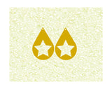 Earrings svg,Star earrings svg,Faux leather earring svg,Faux leather earring template,Earring cut file for cricut