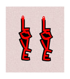 Earrings svg,Love SVG,valentines day svg,kiss svg,Faux leather earring svg,Faux leather earring template,Earring cut file for cricut