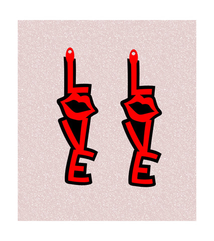 Earrings svg,Love SVG,valentines day svg,kiss svg,Faux leather earring svg,Faux leather earring template,Earring cut file for cricut