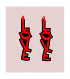Earrings svg,Love SVG,valentines day svg,kiss svg,Faux leather earring svg,Faux leather earring template,Earring cut file for cricut