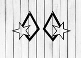 earring svg,diamond earring svg,star earring svg,Faux leather earring svg,Faux leather earring template,Earring cut file for cricut