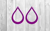 Faux Leather teardrop earring svg file,earring svg file ,Leather earring template,Leather earring svg,