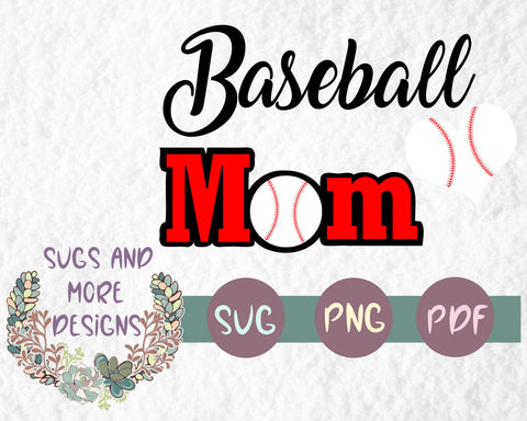 Baseball Mom svg, dxf cutting file for silhouette cricut cameo, baseball player mom, baseball heart, gift for baseball mom, pitcher mom,
