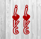 valentines day earrings svg file,valentines cricut file,Faux leather earring svg,Faux leather earring template,Earring cut file for cricut