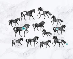 Horse mandala svg,horse monogram svg,mandala svg,mandala cutting file dxf for cricut cameo silhouette,horse clipart,horse svg file
