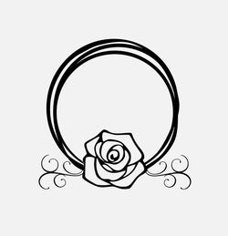 Rose wreath,rose monogram frame,rose frame,rose clipart,rose svg,cricut cameo silhouette  svg file,svg cutting file,Scroll svg