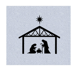 Nativity scene silhouette svg,Nativity svg,Jesus baby svg,cut files for cricut silhouette,digital download,commercial use.