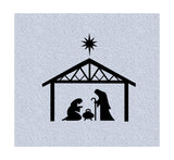 Nativity scene silhouette svg,Nativity svg,Jesus baby svg,cut files for cricut silhouette,digital download,commercial use.
