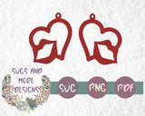 Earrings svg,leather earrings svg,Faux leather earring svg,Faux leather earring template,Earring cut file for cricut