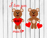 I love you beary much svg,valentines day svg,heart svg,teacher svg,gift for mom svg,cricut silhouette svg pdf png digital