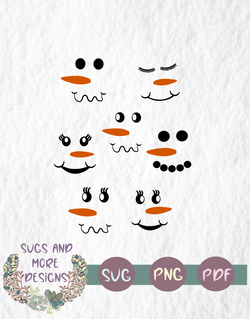 Snowman face svg,snowmen faces svg,snowman face clipart,snowman face digital,cricut svg,silhouette svg